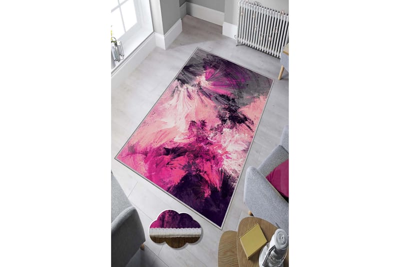 Homefesto Tæppe 80x120 cm - Multifarvet - Wiltontæpper - Små tæpper - Mønstrede tæpper