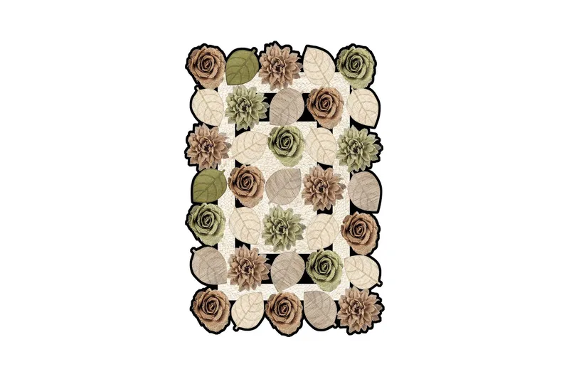 Homefesto Tæppe 80x120 cm, Multifarvet