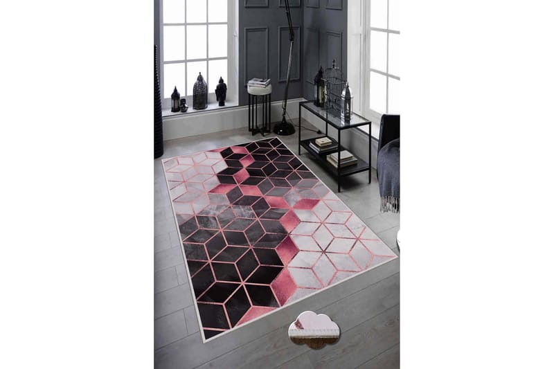 Homefesto Tæppe 80x120 cm - Multifarvet - Tekstiler - Tæpper - Moderne tæppe - Wiltontæpper