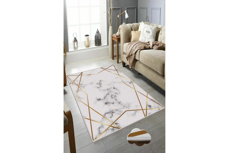Homefesto Tæppe 80x150 cm - Multifarvet - Tekstiler - Tæpper - Moderne tæppe - Wiltontæpper