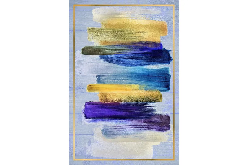 Homefesto Tæppe 80x150 cm - Multifarvet - Tekstiler - Tæpper - Moderne tæppe - Wiltontæpper