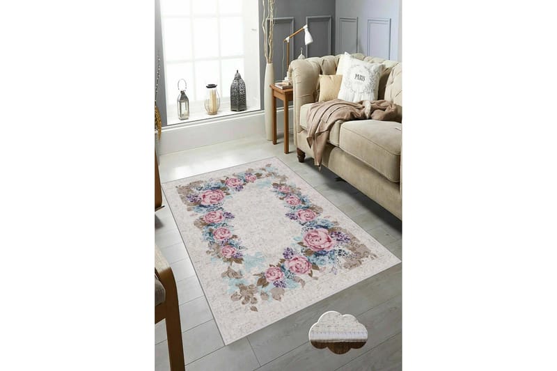 Homefesto Tæppe 80x150 cm - Multifarvet - Tekstiler - Tæpper - Moderne tæppe - Wiltontæpper