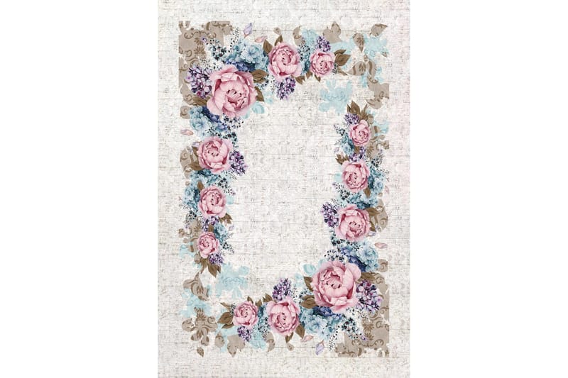 Homefesto Tæppe 80x150 cm - Multifarvet - Tekstiler - Tæpper - Moderne tæppe - Wiltontæpper