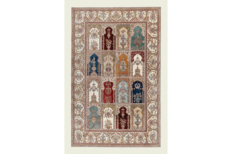 Homefesto Tæppe 80x150 cm - Multifarvet - Tekstiler - Tæpper - Moderne tæppe - Wiltontæpper