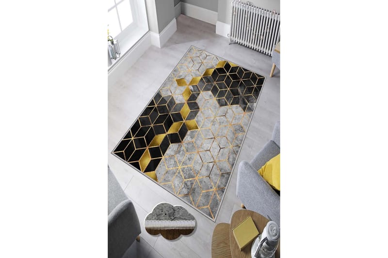 Homefesto Tæppe 80x200 cm - Multifarvet - Tekstiler - Tæpper - Moderne tæppe - Wiltontæpper