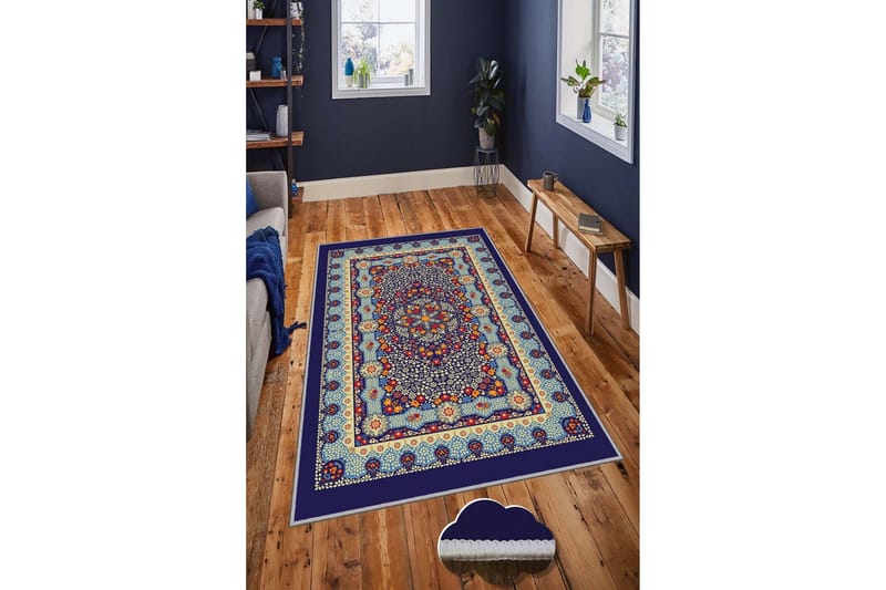 Homefesto Tæppe 80x200 cm - Multifarvet - Tekstiler - Tæpper - Moderne tæppe - Wiltontæpper