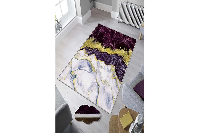 Homefesto Tæppe 80x300 cm - Multifarvet - Tekstiler - Tæpper - Moderne tæppe - Wiltontæpper