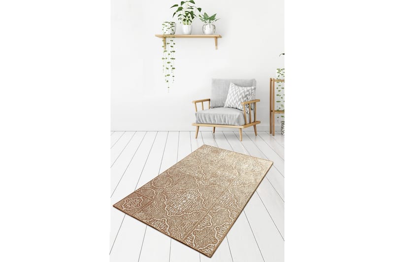 Iravathe Entrémåtte 60x140 cm - Beige/Velour - Tekstiler - Tæpper - Hall måtte