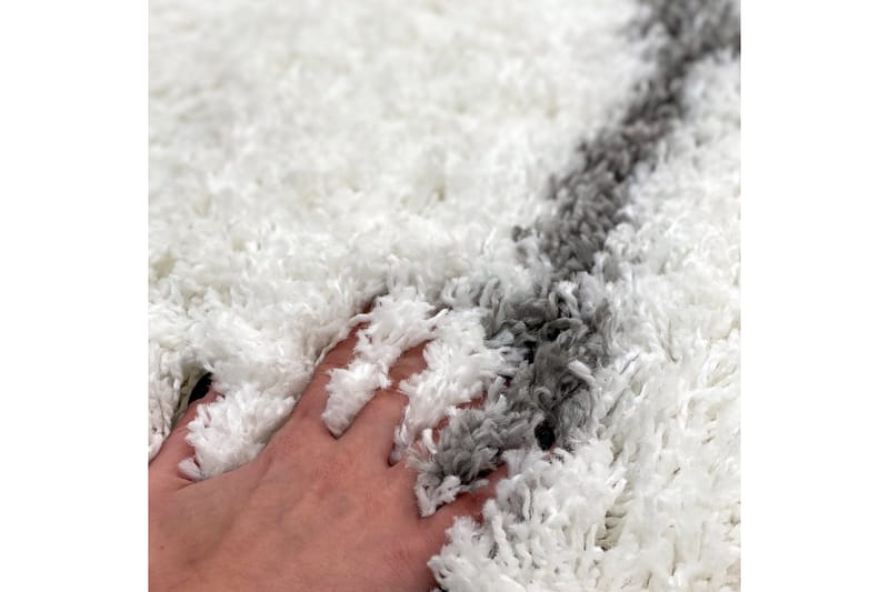 Irubhi Tæppe 80x150 cm - Hvid/Grå - Tekstiler - Tæpper - Moderne tæppe - Wiltontæpper