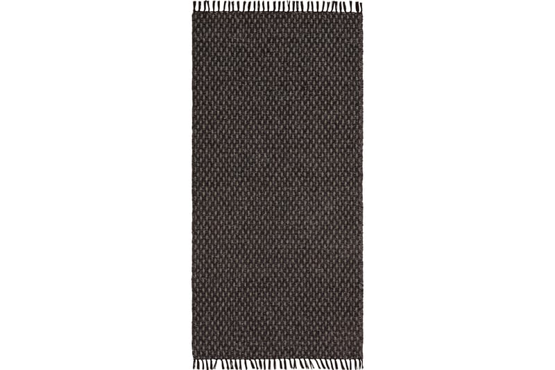 Julie Bomuldstæppe 150x250 cm Sort - Horredsmattan - Bomuldstæpper - Små tæpper