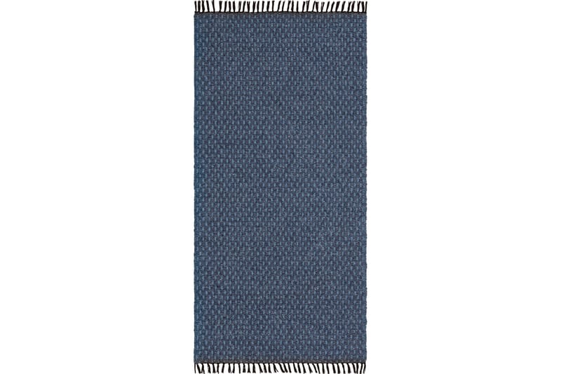 Julie Bomuldstæppe 70x350 cm Blå - Horredsmattan - Bomuldstæpper - Små tæpper