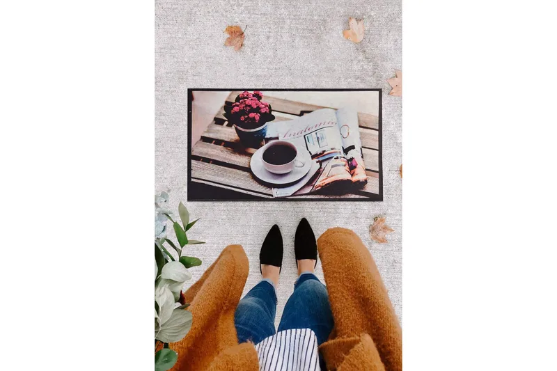 Koralas Dørmåtte 45x70 cm - Flerfarvet - Tekstiler - Tæpper - Hall måtte