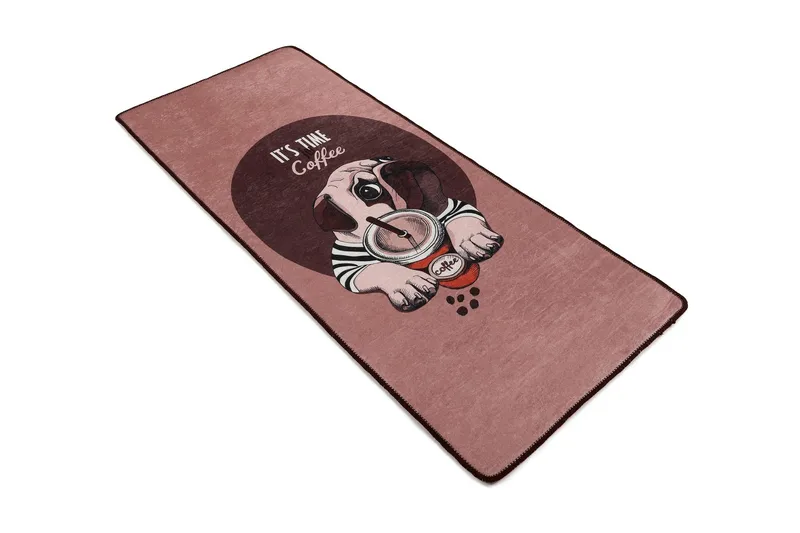 Kouhii Entrémåtte 60x140 cm, Flerfarvet/Velour