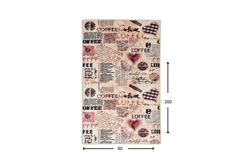 Kouhii Entrémåtte 80x200 cm - Flerfarvet/Velour - Tekstiler - Tæpper - Hall måtte