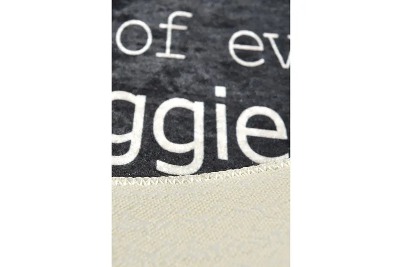 Kuhinja Entrémåtte 80x200 cm - Sort/Velour - Tekstiler - Tæpper - Hall måtte