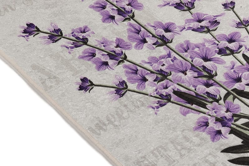 Lafenda Tæppe 60x90 cm - Flerfarvet/Velour - Tekstiler - Tæpper - Små tæpper