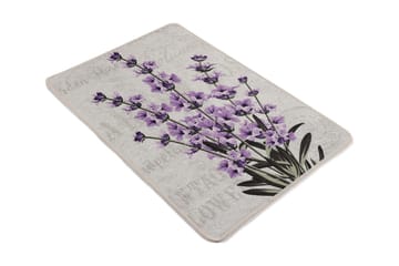 Lafenda Tæppe 60x90 cm - Flerfarvet/Velour - Tekstiler - Tæpper - Små tæpper