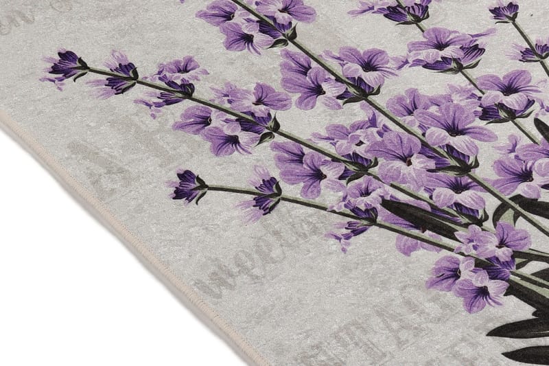 Lafenda Tæppe 60x90 cm - Flerfarvet/Velour - Tekstiler - Tæpper - Små tæpper