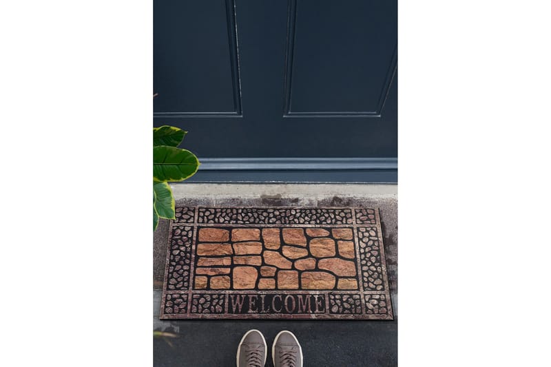 Lopolda Dørmåtte 45x70 cm - Flerfarvet - Tekstiler - Tæpper - Hall måtte