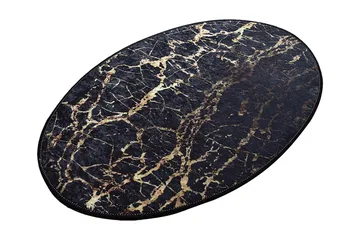 Lowndes Tæppe Oval 60x90 cm - Flerfarvet/Velour - Tekstiler - Tæpper - Små tæpper