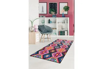 Magaria Entrémåtte 80x200 cm - Flerfarvet/Velour - Tekstiler - Tæpper - Hall måtte