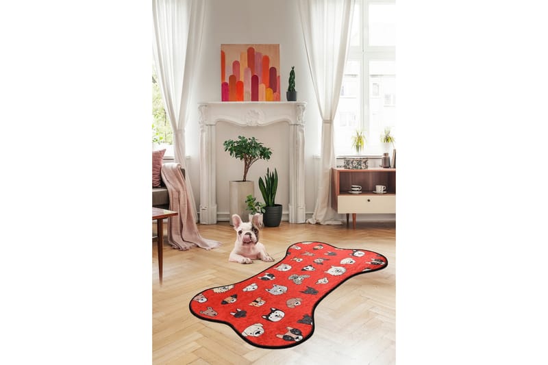 Majdan Tæppe 60x100 cm - Flerfarvet/Velour - Tekstiler - Tæpper - Små tæpper