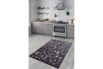 Mikino Entrémåtte 80x200 cm - Sort/Velour - Tekstiler - Tæpper - Hall måtte