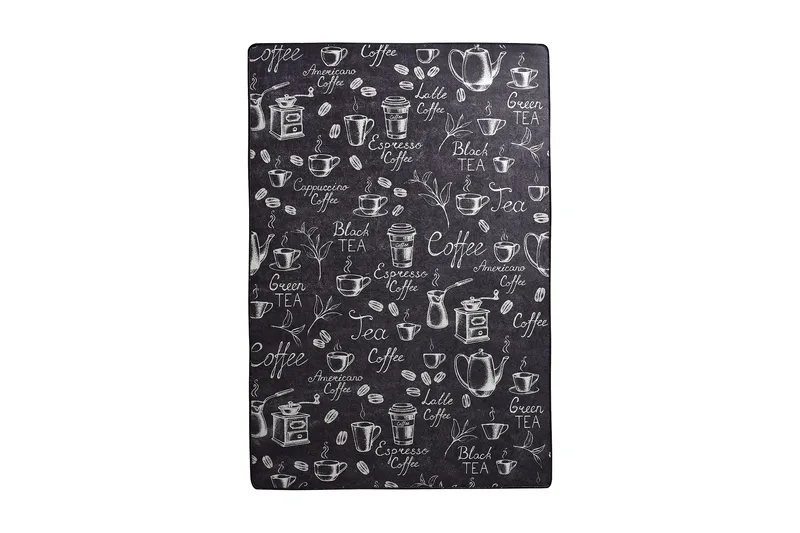 Mikino Entrémåtte 80x200 cm, Sort/Velour