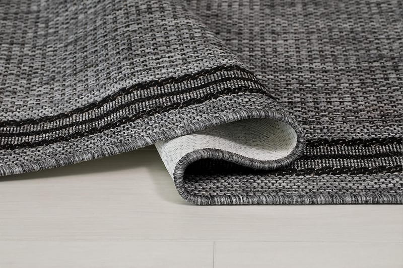 Numancia Frame Tæppe 160x230 cm Fladvævet - Antracit - Små tæpper - Fladvævet tæppe