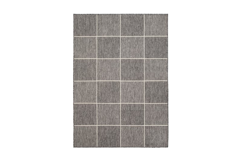 Numancia square fladtvævet tæppe 200x285 - Grå/Hvid - Små tæpper - Fladvævet tæppe