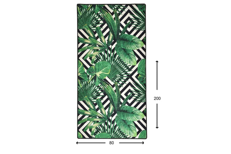 Serhat Entrémåtte 80x200 cm - Flerfarvet/Velour - Tekstiler - Tæpper - Hall måtte