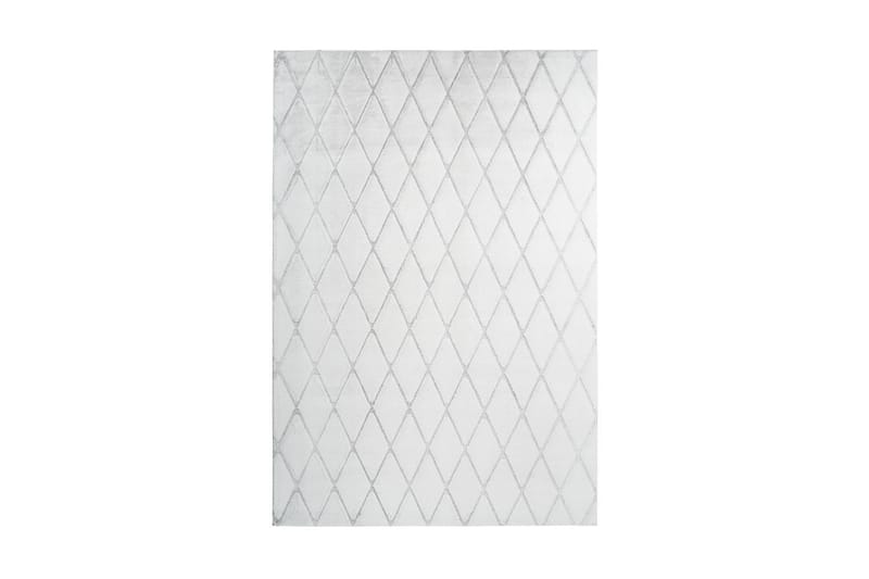 Skeardpat tæppe ring hvid / gråBlå 80x250 cm - Tæpper - Små tæpper