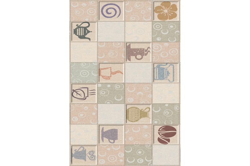 Tolunay Entrémåtte 80x200 cm - Flerfarvet - Tekstiler - Tæpper - Små tæpper
