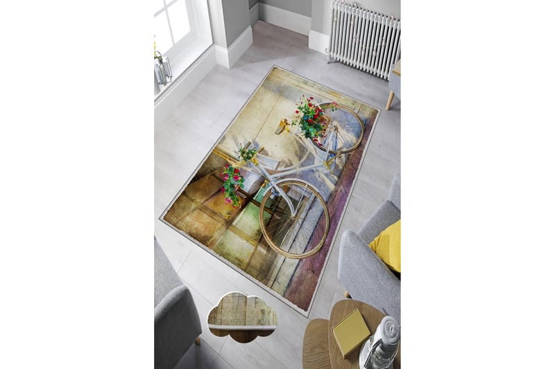 Tolunay Tæppe 80x150 cm - Flerfarvet - Tekstiler - Tæpper - Små tæpper