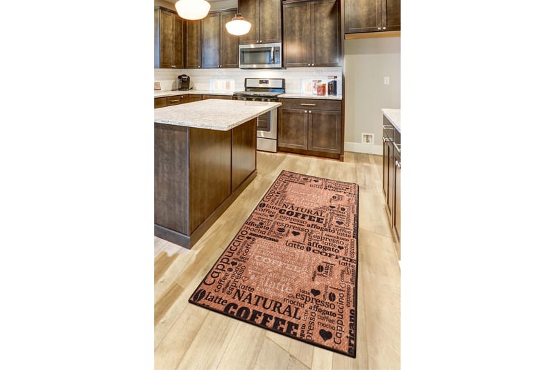 Tugrul Entrémåtte 60x140 cm - Flerfarvet/Velour - Tekstiler - Tæpper - Hall måtte