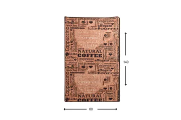 Tugrul Entrémåtte 60x140 cm - Flerfarvet/Velour - Tekstiler - Tæpper - Små tæpper