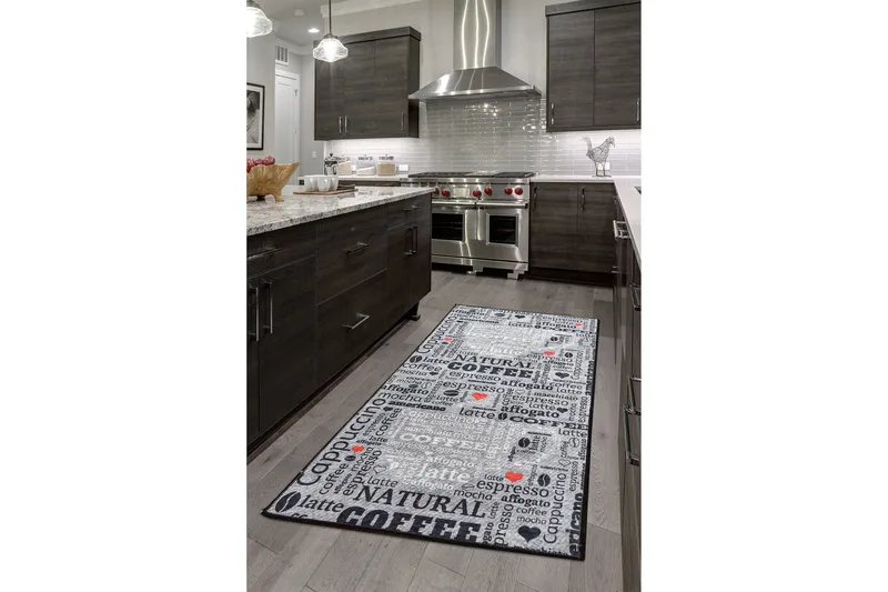 Tugrul Entrémåtte 60x140 cm - Grå/Velour - Tekstiler - Tæpper - Hall måtte