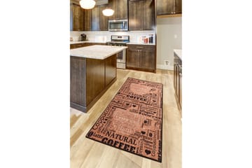 Tugrul Entrémåtte 80x200 cm - Flerfarvet/Velour - Tekstiler - Tæpper - Hall måtte