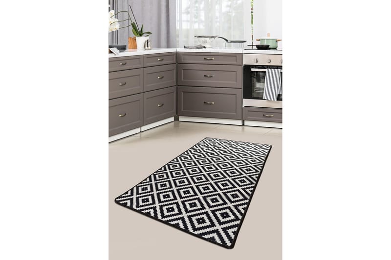 Umukara Entrémåtte 80x200 cm, Flerfarvet/Velour