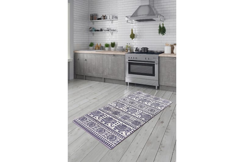 Zilonis Entrémåtte 80x200 cm - Flerfarvet/Velour - Tekstiler - Tæpper - Hall måtte