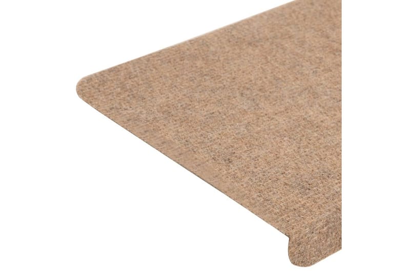 beBasic selvklæbende trappemåtter 15 stk. 65x28 cm beige - Beige - Trappetrins tæpper