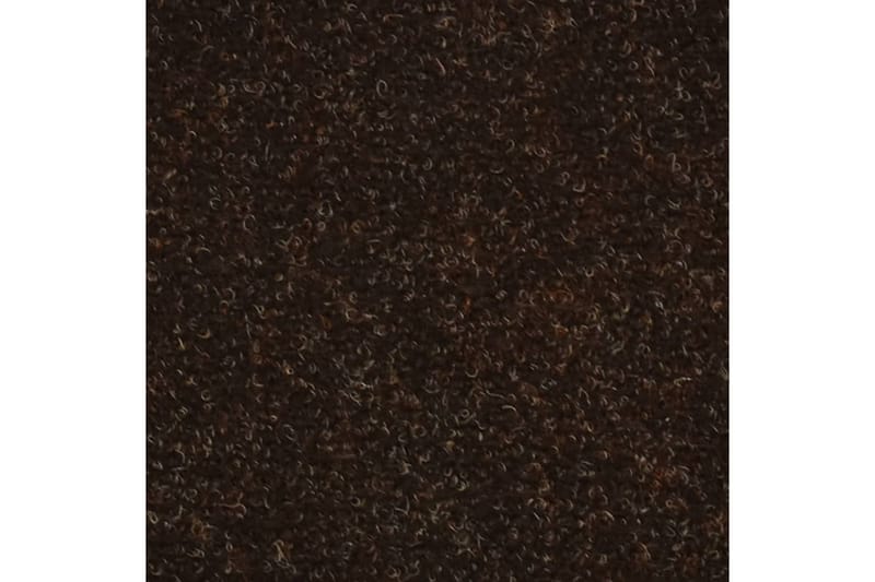 selvklæbende trappemåtter 10 stk. 65x21x4 cm tuftet brun - Brun - Tekstiler - Tæpper - Specialmåtte - Trappetrins tæpper