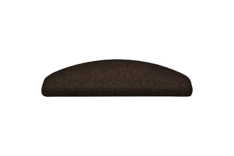 selvklæbende trappemåtter 10 stk. 65x21x4 cm tuftet brun - Brun - Tekstiler - Tæpper - Specialmåtte - Trappetrins tæpper