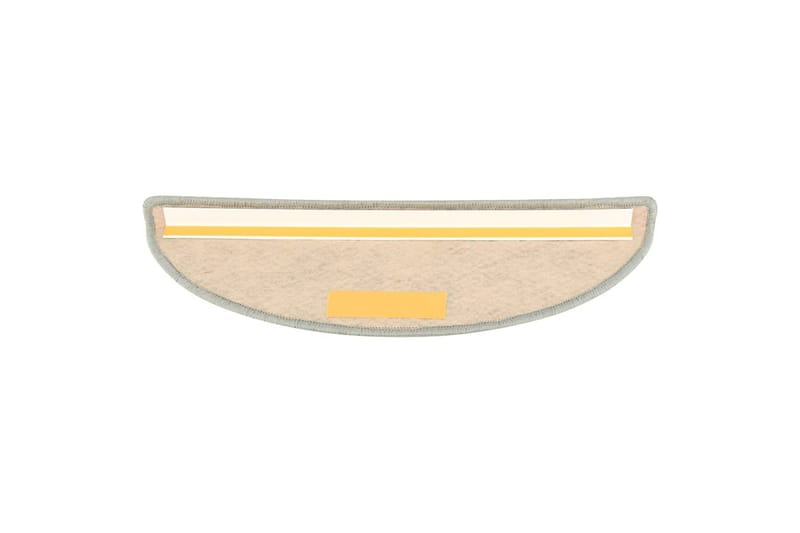 selvklæbende trappemåtter 15 stk. 56x20 cm sisal-look grå - Grå - Tekstiler - Tæpper - Specialmåtte - Trappetrins tæpper