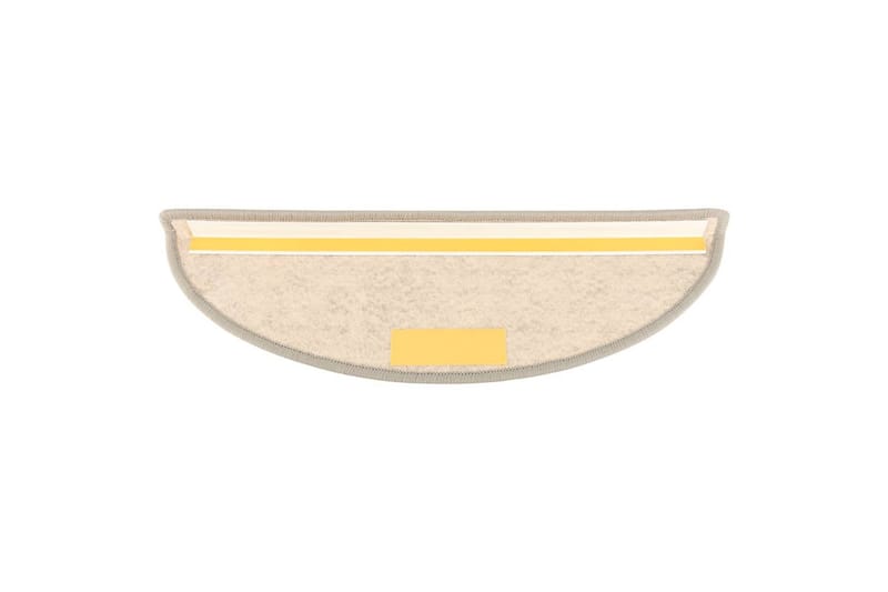selvklæbende trappemåtter 15 stk. 56x20 cm sisal-look - Sølv - Tekstiler - Tæpper - Specialmåtte - Trappetrins tæpper