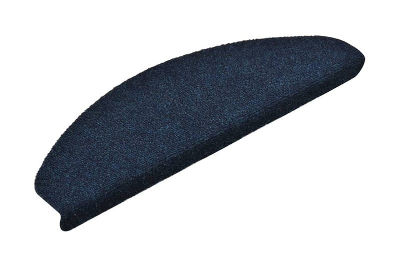 selvklæbende trappemåtter 5 stk. 65x21x4 cm tuftet marineblå - Blå - Tekstiler - T�æpper - Specialmåtte - Trappetrins tæpper
