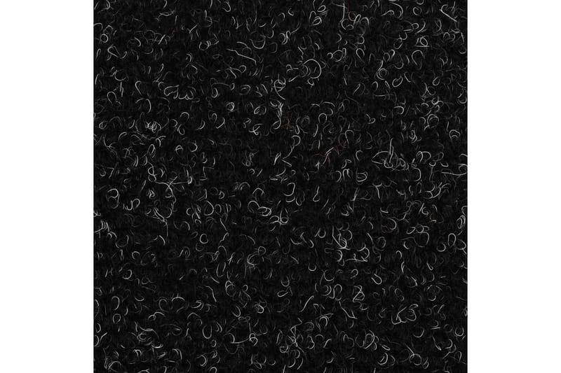 15 stk. selvklæbende trappemåtter nålenagle 65x21x4 cm sort - Sort - Trappetrins tæpper