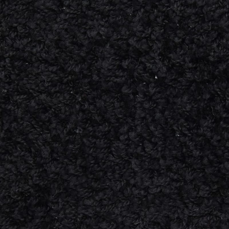 15 stk. trappemåtter 56 x 20 cm sort - Sort - Trappetrins tæpper