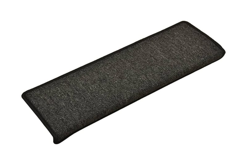 15 stk. trappemåtter 65x25 cm antracitgrå - Grå - Tekstiler - Tæpper - Specialmåtte - Trappetrins tæpper