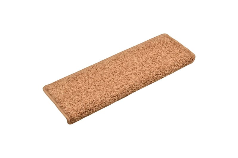 15 stk. trappemåtter 65x25 cm brun - Brun - Tekstiler - Tæpper - Specialmåtte - Trappetrins tæpper